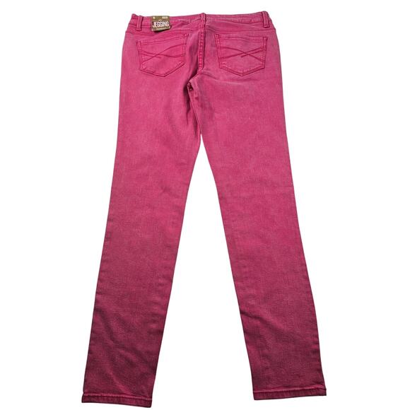 NWT Lola jegging size 8 barbie pink mid rise stretch jeans casual flirty chic - Picture 2 of 8